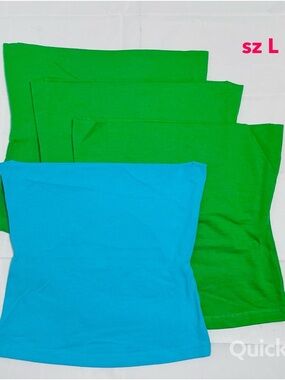 sz L - Women's Strapless Tube Top 4-Pack